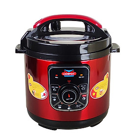 Nồi áp suất 6L Ladomax HA-7860 tự động xả điều chỉnh áp suất, có khay inox 304 hấp thức ăn - Hàng chính hãng