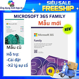 Mua Phần mềm Microsoft 365 Family | 6 Users | 1TB/User | 365 ngày – Hàng chính hãng