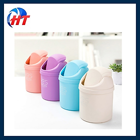 Mua Thùng Rác Mini Để Bàn Có Nắp Đậy/ Hộp Đựng Đồ  Đựng Bút Trang Trí Bàn - HT