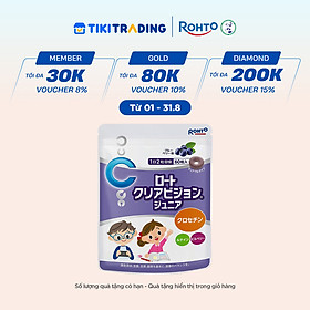 Kẹo ngậm bổ mắt cho bé Rohto Clear Vision Junior (Hộp 60 viên)