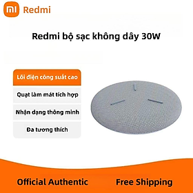 Xiaomi Redmi sạc không dây 30W Max với quạt làm mát mini sạc loại C cho Samsung/Iphone/Xiaomi/Huawei điện thoại-Hàng chính hãng