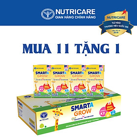 Mua 11 lốc tặng 1 Sữa nước Nutricare Smarta Grow vị trái cây nhiệt đới