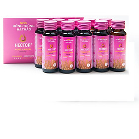 Combo 6 Hộp (60 Chai) Nước Đông Trùng Hạ Thảo Hector Collagen (Tiết kiệm 180k)