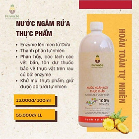 Nước ngâm rửa thực phẩm hữu cơ (Fuwa3e) - Nguyên liệu từ thiên nhiên