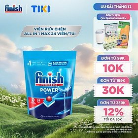 Viên rửa chén bát Finish All in one Max 24 viên