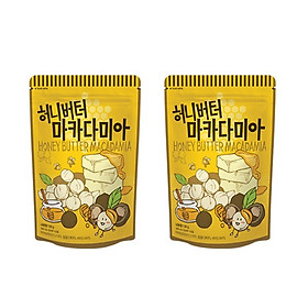 Combo 2 gói Hạt Macadamia tẩm bơ mật ong Hàn Quốc Tomsfarm HoneyButter Macadamia Almond 130g x 2ea