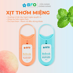 Combo 2 Xịt Thơm Miệng Befresh Cho Hơi Thở Thơm Mát Chỉ Trong 3 Giây Dung Tích 10ml