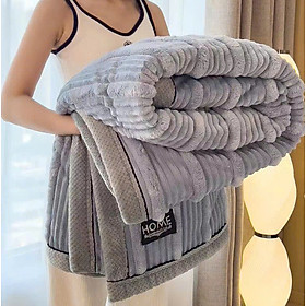 Mua Chăn Tuyết Nhung Mềm Mịn với Họa Tiết Dập Nổi Cổ Điển và Sang Trọng - Chăn Mùa Đông - HÀng Chính Hãng MINIIN