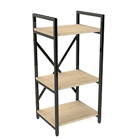 Kệ Đa Năng 3/5 Tầng Khung Sắt Mặt Gỗ Chắc Chắn Dễ Dàng Lắp Ráp Dùng Cho Showroom, Phòng Khách, Phòng Bếp, Phòng Ngủ, Decor