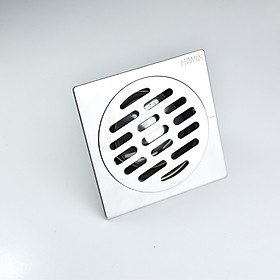 Phễu thoát sàn ngăn mùi inox 304 cao cấp chống gỉ vượt trội mặt gương Hiwin FD-6322 mặt 120x120