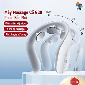 Xiaomi Mijia APP, Jeeback Cervical Spine Neck Massager G20 Wireless Neck  Massager Heat Function 3 electrode massage heads