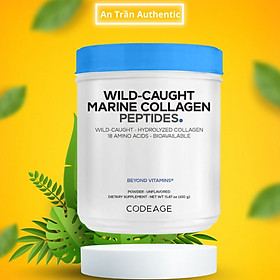 Codeage Marine Collagen Peptides Bột Uống Bổ Sung Collagen Tuýp I và III Hộp 450g - Nhập Khẩu Chính Ngạch Có Tem Phụ Tiếng Việt, Tem Chống Hàng Giả, Tin Nhắn Xác Thực