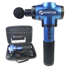 Máy massage cầm tay 9 tốc độ trị đau nhức giãn cơ fascial gun booster e - 135w, 6 đầu