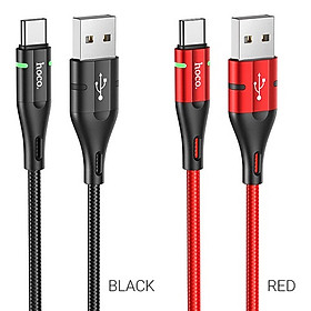 Mua Cáp Sạc Và Truyền Dữ Liệu Hoco U93 Cổng Type-C Có Đèn Led Dây Dài 1.2m - Hàng Chính Hãng