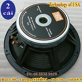 Mua CẶP BASS 30 BL KHUNG NHÔM CÔN 65MM CAO CẤP - HÀNG NHẬP KHẨU