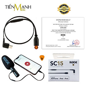 Mua Dây Cáp Rode SC15 (30cm) Kết Nối Truyền Tín Hiệu Và Âm Thanh Từ Wireless Go 2 Sang Điện Thoại Smartphone Hàng Chính Hãng - Kèm Móng Gẩy DreamMaker