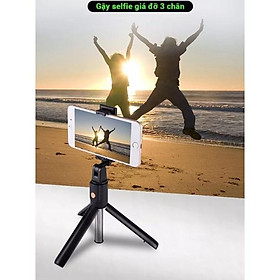 Mua (MIỄN SHIP TOÀN QUỐC) Gậy chụp hình selfie K07 có giá đỡ 3 chân điều chỉnh độ cao  nhỏ gọn  remote bluetooth