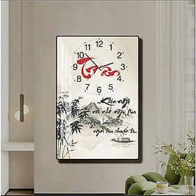 Mua (ẢNH THẬT) Tranh đồng hồ tráng gương tri ân thầy cô giáo 2 làm quà tặng kèm pin và đinh treo