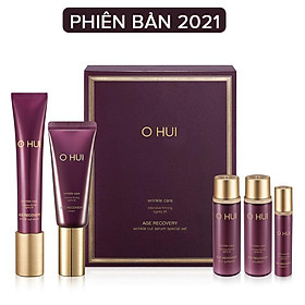 Bộ dưỡng xóa nếp nhăn phục hồi da lão hóa OHUI Age Recovery Wrinke Cut Serum Special Set