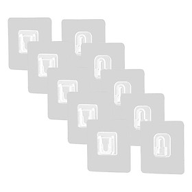 Combo 5 Miếng Dán Chữ U Đa Năng Treo Ổ Điện, Treo Hộp Giấy