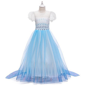 Đầm hóa trang công chúa Elsa - hàng thiết kế cao cấp, mẫu mới nhất giành cho bé gái