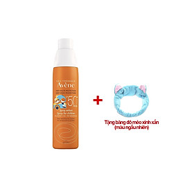 Hình ảnh Xịt Chống Nắng Bảo Vệ Da Dành Cho Trẻ Em Avene Spray For Children SPF50+ 200ml (Tặng băng đô mèo xinh xắn)