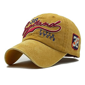 FS 2023 Mũ bóng chày cổ điển màu vàng màu đỏ dành cho nữ Mũ nam Snapback Caps Mũ xe thể thao ngoài trời Mũ Golf Gorras Hombre Color: Navy Baseball Cap Size: Adjustable
