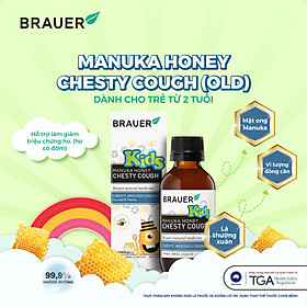 Siro hỗ trợ giảm ho cho trẻ từ 2 tuổi Brauer Manuka Honey Úc giảm ho, ngứa và rát cổ họng, làm mát và dịu cổ họng, tăng sức đề kháng - OZ Slim Store