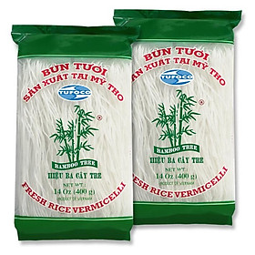 LÔ 2 gói BÚN TƯƠI sấy khô BA CÂY TRE 400g x 2 ĐẶC SẢN MỸ THO