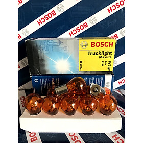 Hộp 10 Bóng Đèn Tín Hiệu Xe Tải Bosch PY21W 24V 21W (1 Tim)