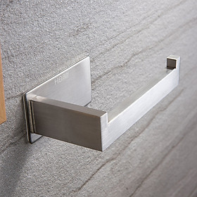 Móc Inox treo cuộn giấy vệ sinh dán tường gạch men - có sẵn keo siêu dính và không rỉ sét - HOBBY MTG12