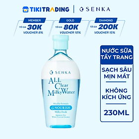 Nước Sữa Tẩy Trang 2 lớp Senka A.L.L. Clear Milky Water 230ml