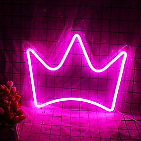 Mua Đèn neon hình vương miện  màu hồng