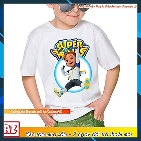 Áo thun hoạt hình Đội bay siêu đẳng Super Wings Storm - Áo phông bé trai bé gái M2666