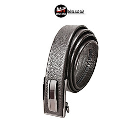 Thắt Lưng/ Dây Nịt Nam Da Bò 2 Lớp, Kiểu Khóa Tự Động  MT214-28 (120cm x 3,6cm) - Nâu