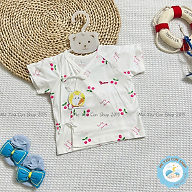 Áo Sơ Sinh Cột Dây Chất THUN LẠNH MODAL Cao Cấp Mềm, Mát Cho Bé - BUNNY BABY