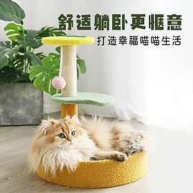￼Trụ Cào Móng Cây Cào Móng Nhà Cây Cào Móng Cat Tree Kèm Đồ Chơi Cho Mèo Xả Stress
