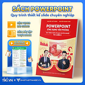 Hình ảnh sách Sách PowerPoint Ứng Dụng Văn Phòng Quy Trình Thiết Kế Slide Chuyên Nghiệp Kèm Video Online Miễn Phí