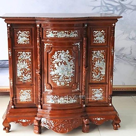 Mua Tủ thờ gỗ căm xe khảm ốc   tủ thờ gỗ .bàn thờ ông bà cao cấp