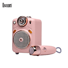 Loa Bluetooth Divoom Fairy-Ok công suất 10W kết hợp micro karaoke đa năng - Hàng chính hãng - Pink