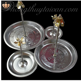 Mua Khay hứng tàn nhang/ chân hứng nhang vòng (chân thấp trắng) 4 size