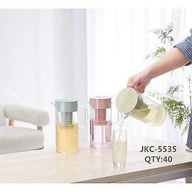 Ca nước nhựa PP chịu nhiệt 1700ml - Có quả lọc (Hàng Nhập Khẩu) | BÌNH ĐỰNG NƯỚC NHỰA CHỊU NHIỆT CAO CẤP KHÔNG Ố MÀU