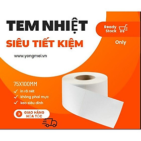 Mua GIẤY TEM IN NHIỆT CAO CẤP (75*50*50M)