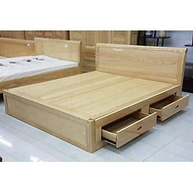 Mua Giường gỗ sồi 2 ngăn kéo