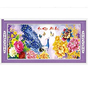 Mua Tranh thêu chữ thập Hoa Khai Phú Quý 88872 (115x51) chưa thêu
