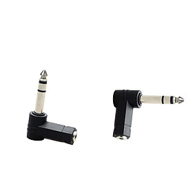 2x 3.5mm Stereo Female to 6.35mm 1/4