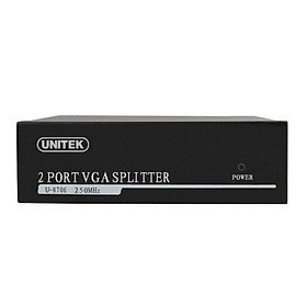 Bộ chia VGA 1 ra 2 Unitek U-8706 - Hàng Chính Hãng