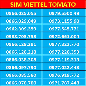 Sim số đẹp viettel - Hàng chính hãng - Nghe gọi mãi mãi