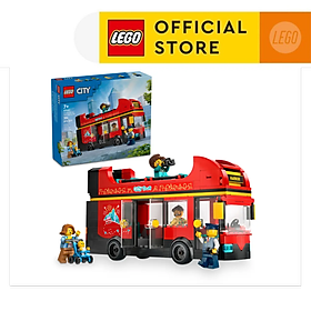 LEGO CITY 60407 Đồ Chơi Lắp Ráp Xe Buýt Hai Tầng Màu Đỏ (384 chi tiết)