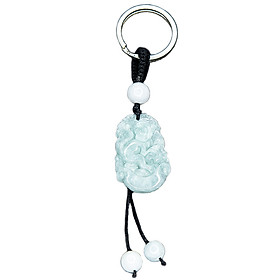 Móc khóa 12 Con Giáp Cẩm Thạch tự nhiên - Tuổi Thân | MKJADTHAN09 VietGemstones